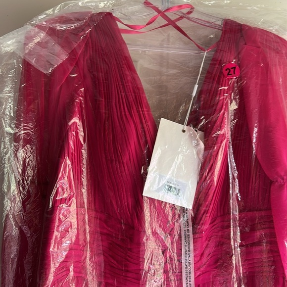 Mac Duggal Hot Pink Gown 68524 • Size 14 • NWT  evening wedding pageant - Picture 9 of 13